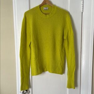 Acne Vibrant Yellow Knit Sweater